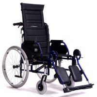 Wózek inwalidzki z odchylanym oparciem do 90°